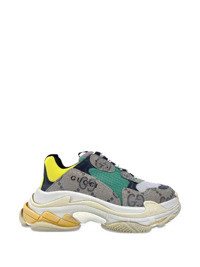 Balenciaga X Gucci Hacker Project Triple S Sneakers In Multi