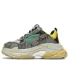 Balenciaga X Gucci The Hacker Project Triple S 'beige Green' In Multi