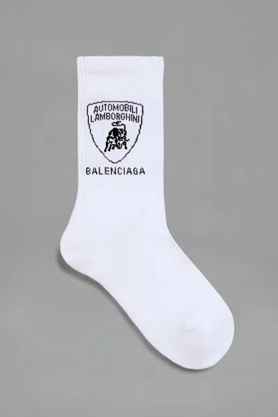 Balenciaga X Lamborghini Automobili Lamborghini Socks In White