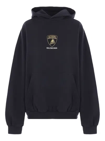 Balenciaga X Lamborghini Hoodie In Black