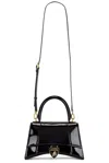 Balenciaga X Lamborghini Hourglass Small Top Handle Bag In Black
