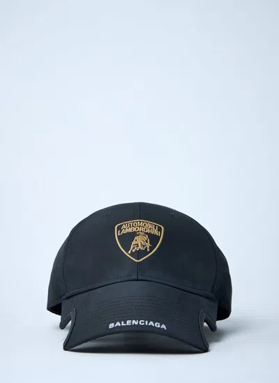 Balenciaga X Lamborghini Logo Motif Baseball Cap