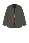 Balenciaga X Lamborghini Long Sleeve Layered Shirt In Gray