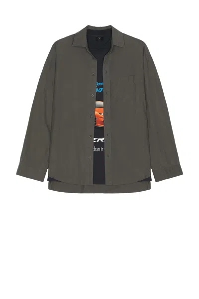 Balenciaga X Lamborghini Long Sleeve Layered Shirt In Gray
