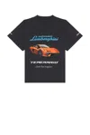 Balenciaga Black Cotton Lamborghini T-shirt