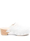 Balenciaga X Scholl 40mm Clog Mules In White