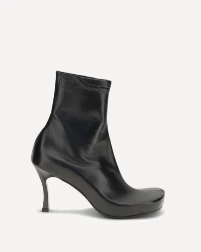 Balenciaga X Scholl Ankle Boots In Black