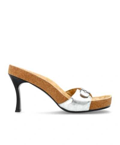 Balenciaga X Scholl High-heeled Sandals In Silver