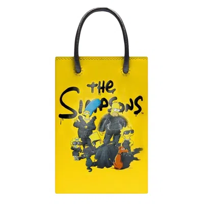 Pre-owned Balenciaga X The Simpsons And 20th Television Mini Shopping Bag 'yellow'