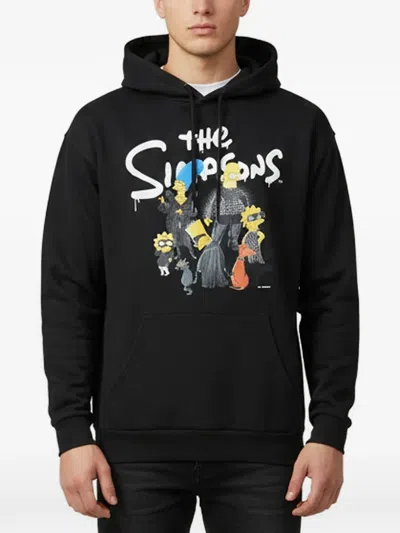 Pre-owned Balenciaga X The Simpsons Graphic-print Hoodie In Black