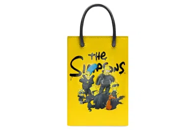 Pre-owned Balenciaga X The Simpsons Mini Shopping Bag Yellow