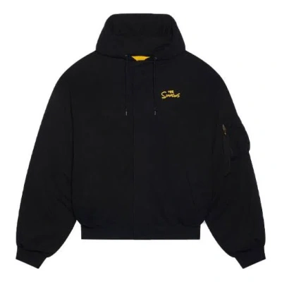 BALENCIAGA BALENCIAGA X THE SIMPSONS PADDED BOMBER HOODIE 'BLACK'