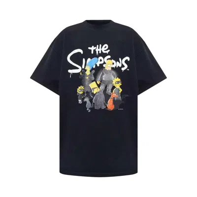 Pre-owned Balenciaga X The Simpsons T-shirt 'black' | Men's Size 2