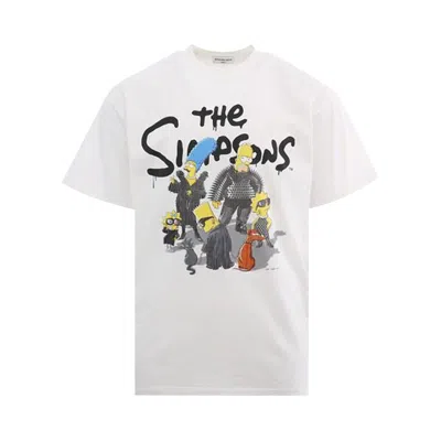 Pre-owned Balenciaga X The Simpsons T-shirt 'white' | Men's Size 3