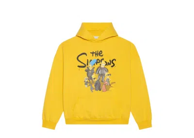 Pre-owned Balenciaga X The Simpsons Womens Wide Fit Hoodie In Yellow