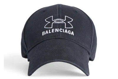 Pre-owned Balenciaga X Under Armour Cap Black/white