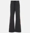 Balenciaga X Under Armour Cotton Fleece Flared Sweatpants In Faded Washed Black