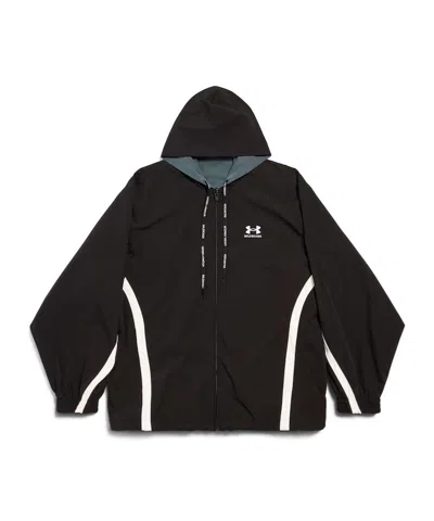 Balenciaga Men's Under Armour Reversible Tracksuit Jacket In Black In Multi