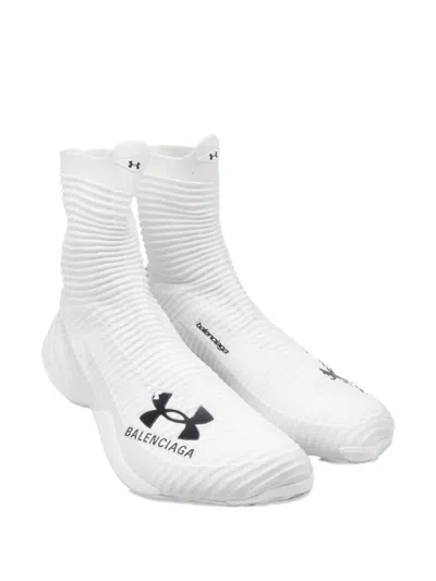 Pre-owned Balenciaga X Under Armour Hyper Sculpted Sneakers In White