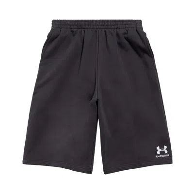 Pre-owned Balenciaga X Under Armour Large Shorts 'black/white'