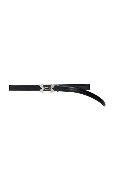 Balenciaga X Under Armour Leather Belt In Black