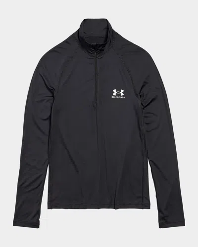 Balenciaga X Under Armour Men's Fitted Jacket In 1070 Black/white