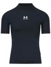 Balenciaga Men's Under Amour Mock Neck Short Sleeve T-shirt In Schwarz