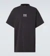 Balenciaga High-neck T-shirt In Black