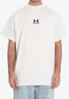 Balenciaga Chalk Cottonx Under Armour Oversize T-shirt In White
