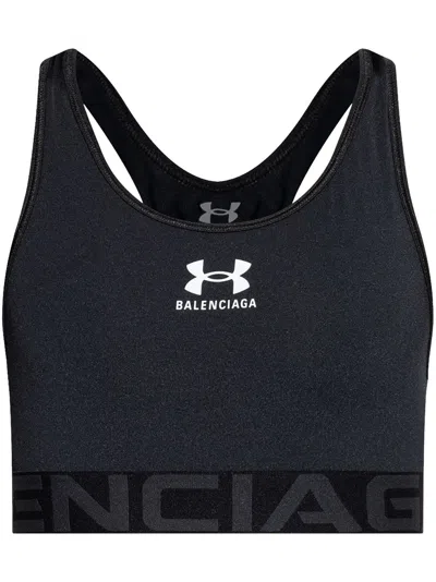 BALENCIAGA X UNDER ARMOUR PRINTED SPORTS BRA