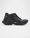 Balenciaga X Under Armour Runner Ripstop Sneakers In 1000 Black