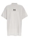 Balenciaga Chalk Cottonx Under Armour Oversize T-shirt In White