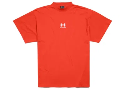 Pre-owned Balenciaga X Under Armour T-shirt Oversized Fit In Red/white