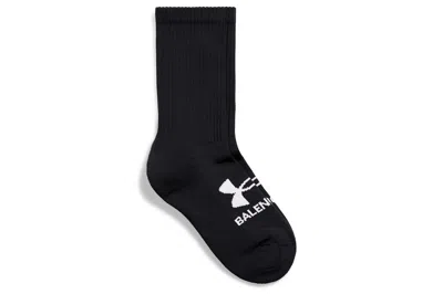 Pre-owned Balenciaga X Under Armour Tennis Socks Black/white