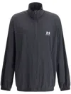 Balenciaga X Under Armour Printed Windbreaker In Schwarz