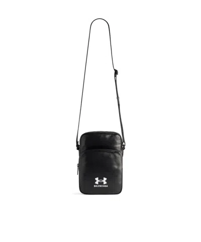 Balenciaga X Under Armour Zippered Shoulder Bag In Black