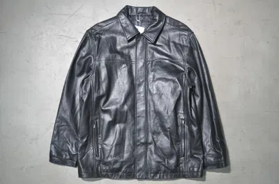 Pre-owned Balenciaga X Vintage Balenciaga - 1997 - Zip-up Leather Coat In Black