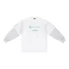 Balenciaga X Wfp Double Sleeves T-shirt 'white'
