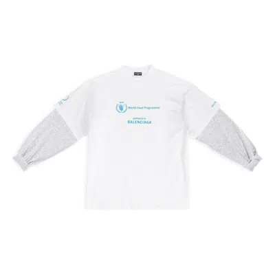 Balenciaga X Wfp Double Sleeves T-shirt 'white'