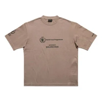 Balenciaga Bal T-shirt In Brown