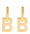 Balenciaga Xl B Chain Drop Earrings