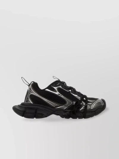 Balenciaga Xl Mesh And Rubber Sneakers In Black