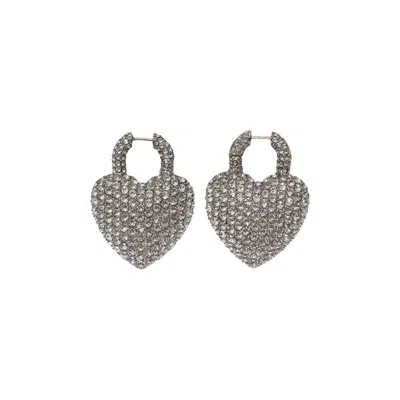 Pre-owned Balenciaga Xl Minnie Earrings 'silver' | Women's Size Onesize