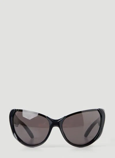 Balenciaga Xpander Butterfly Sunglasses In Metallic