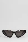 Balenciaga 'xpander Rectangular Full Rim Sunglasses' In Black