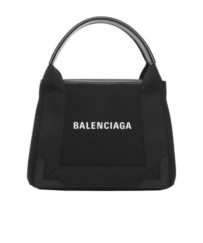 BALENCIAGA BALENCIAGA NAVY CABAS XS TOTE BAG