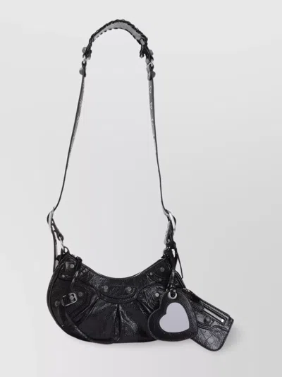 Balenciaga Xs Cagole Shoulder Bag In Black