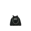 Balenciaga Xs Crush Quilted Leather Tote Bag In Black