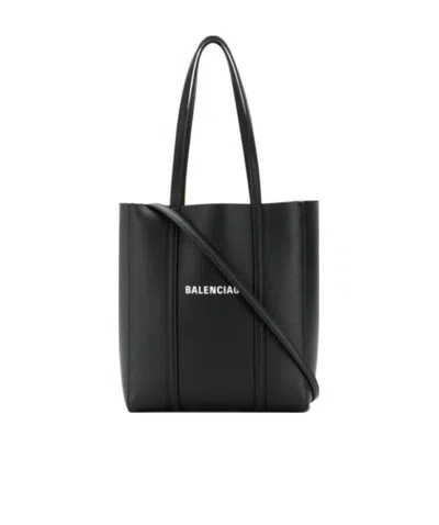 Balenciaga Xs Everyday Leather Tote In Black