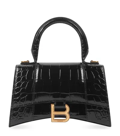 BALENCIAGA XS HOURGLASS TOP-HANDLE BAG